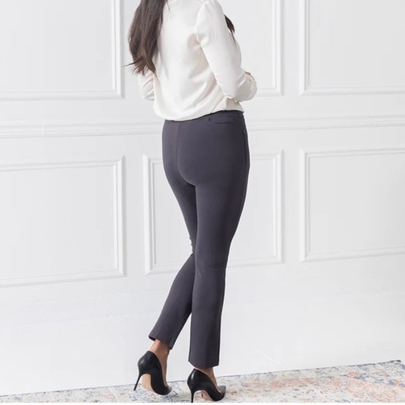 BLUFFWORKS Petaluma Ponte Pintuck Pants in Charcoal Grey‎ - Picture 2 of 16